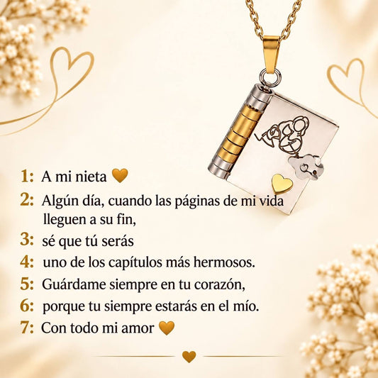 Collar Libro p/Nieta